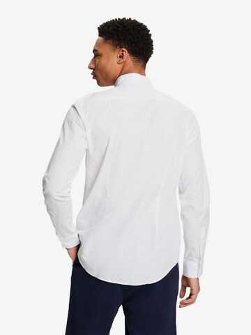 ESPRIT Slim fit Button Up Shirt in White