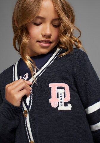 DELMAO Strickjacke in Blau