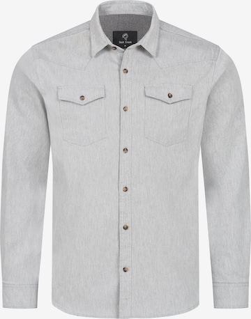Rock Creek Button Up Shirt in Grey: front