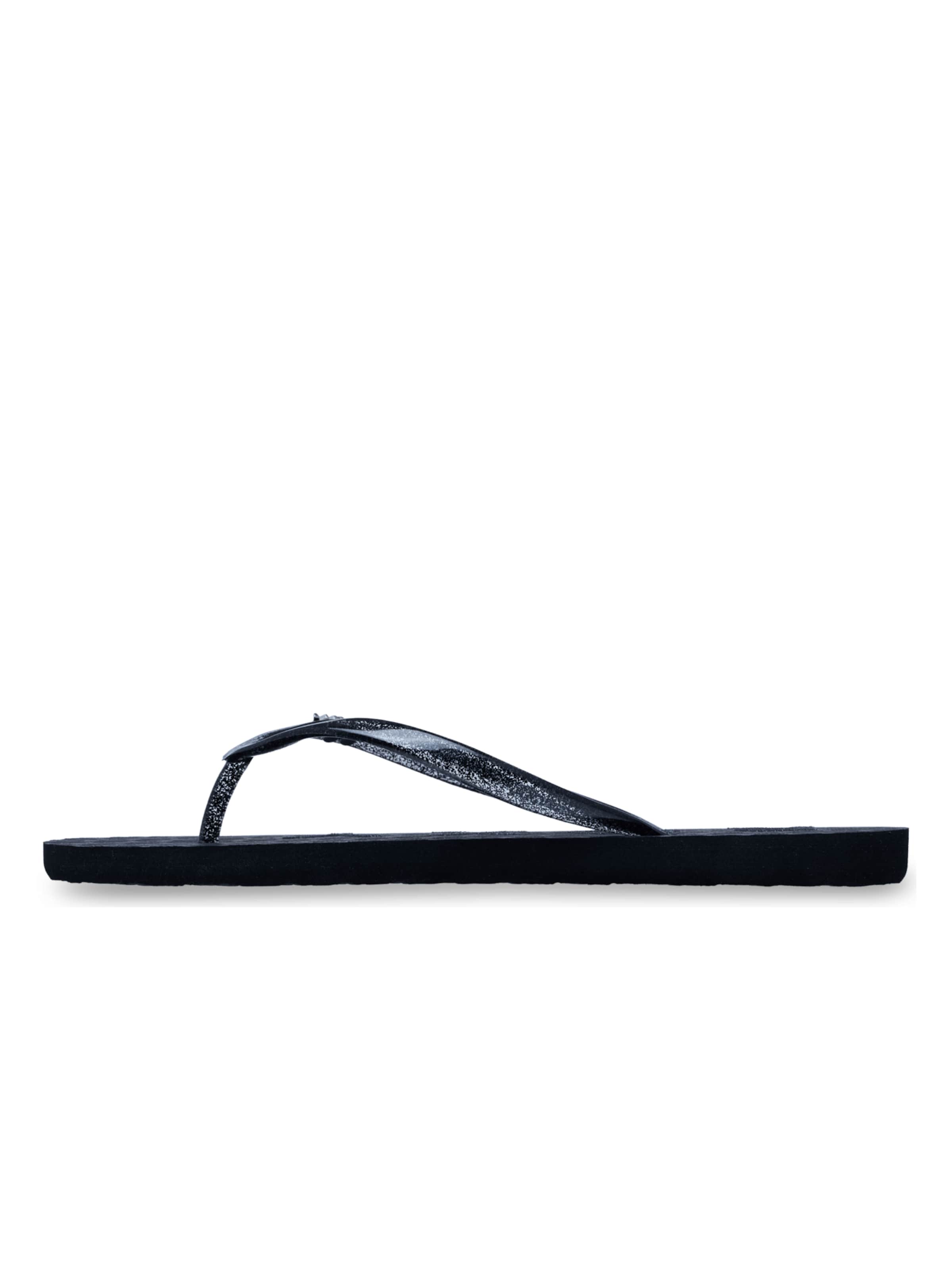 ROXY T-Bar Sandals 'Viva Sparkle' in Black