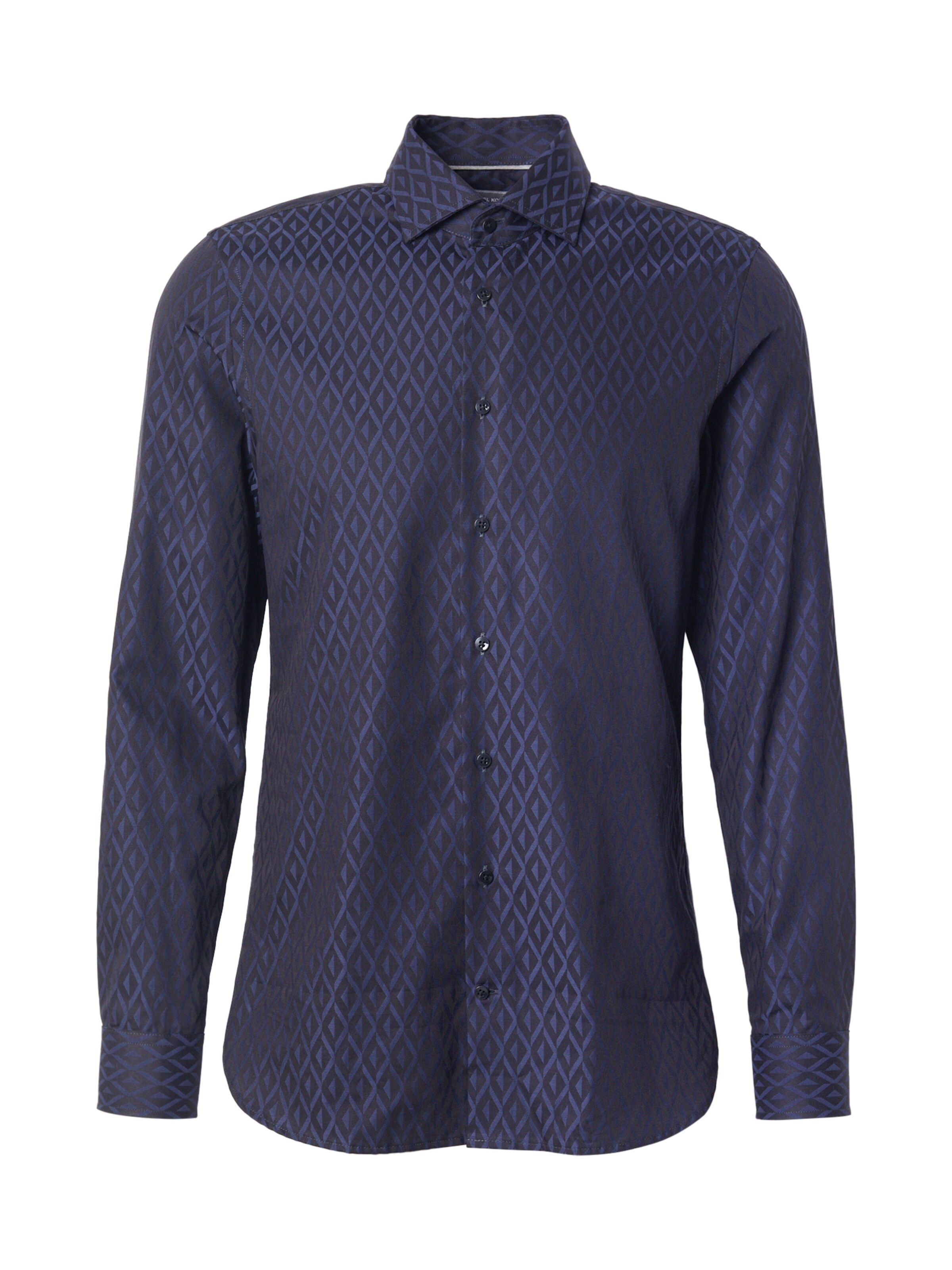 Michael Kors Slim fit Button Up Shirt in Blue: front