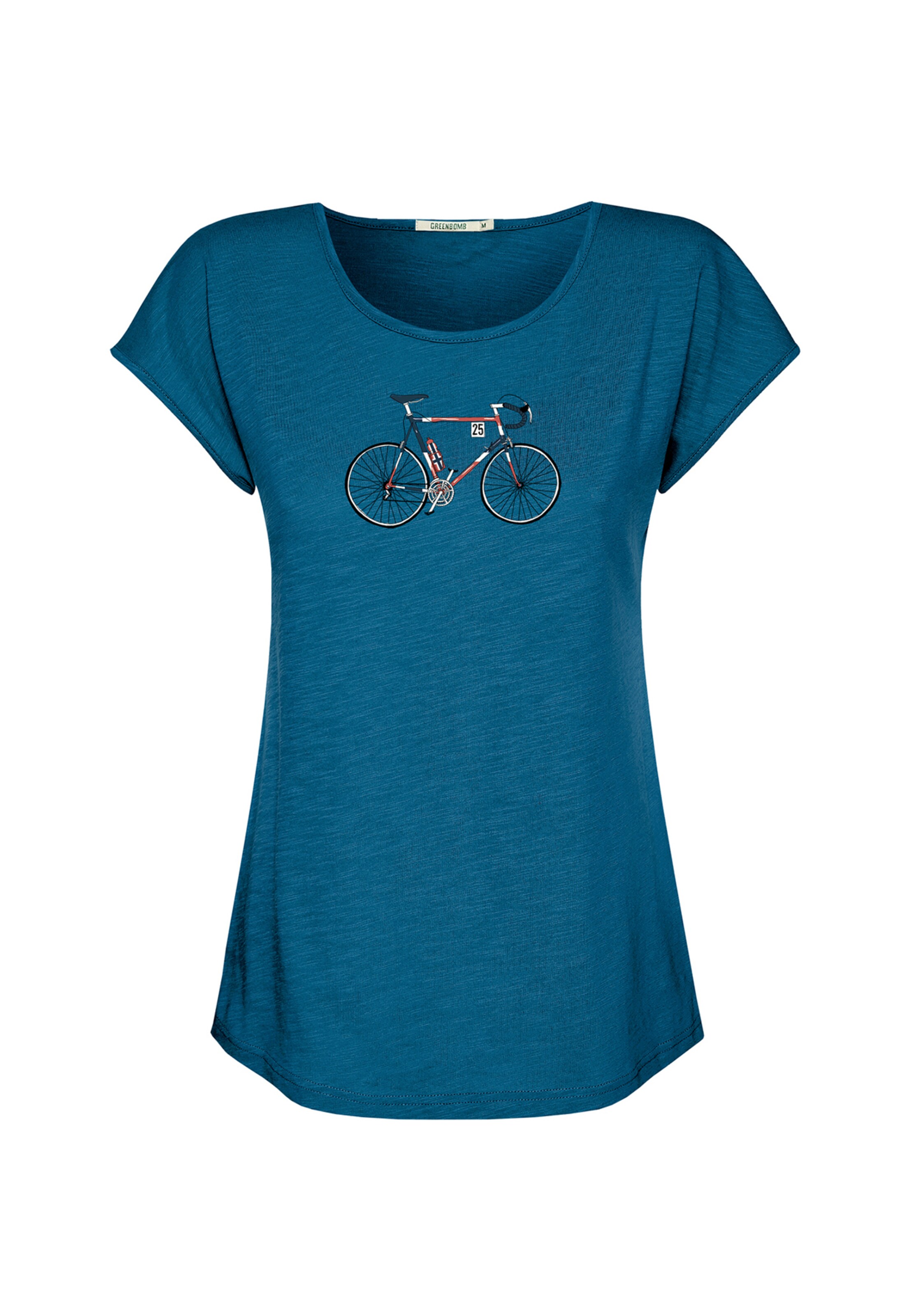 Maglietta di GREENBOMB in blu: frontale