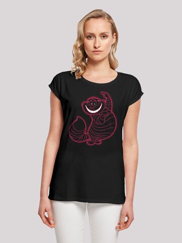 F4NT4STIC Shirt 'Disney Alice im Wunderland' in Schwarz: Vorderseite