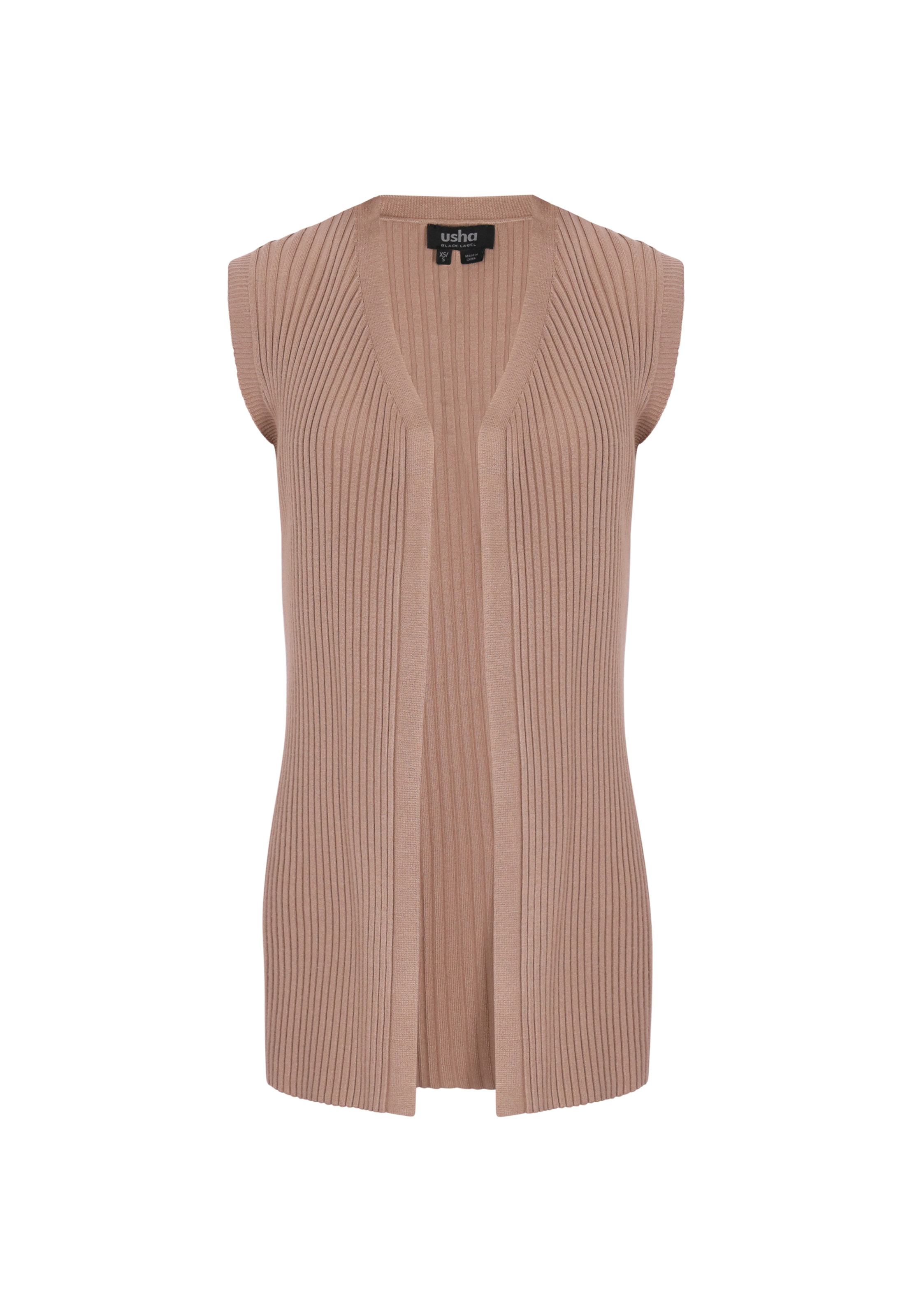 usha BLACK LABEL - Colete de malha em cinzento: frente