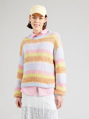 Pull-over 'ONLALYSSA' ONLY en bleu : devant