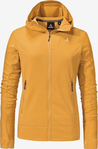 Schöffel Athletic fleece jacket 'Blaueis' in Orange: front
