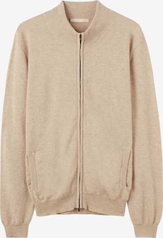 GOBI Cashmere Strickjacke 'Men's Essential Full-Zip Cashmere Cardigan' in Beige: Vorderseite