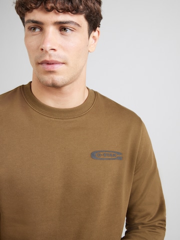 Bluză de molton 'Old Skool' de la G-STAR pe verde