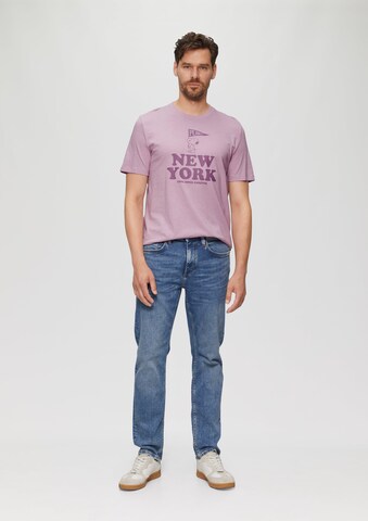 s.Oliver Shirt 'Peanuts' in Purple