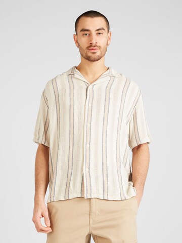 Abercrombie & Fitch Regularny krój Koszula w kolorze beżowy: przód