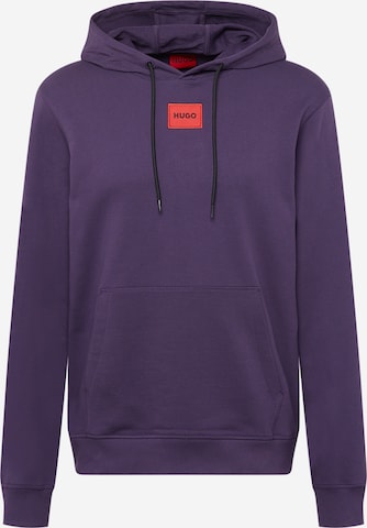 Sweat-shirt 'Daratschi214' HUGO en bleu : devant