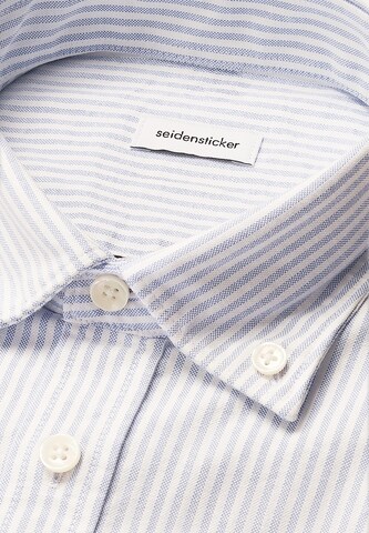 SEIDENSTICKER Regular fit Zakelijk overhemd 'SMART CASUAL' in Blauw