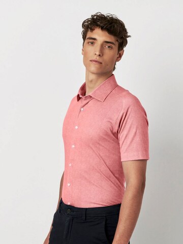 DESOTO Slim fit Button Up Shirt in Orange