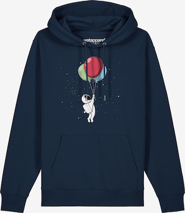 Watapparel Sweatshirt ' Little Balloon Astronaut ' in Blauw: voorkant
