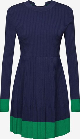 ESPRIT Knitted dress in Blue: front