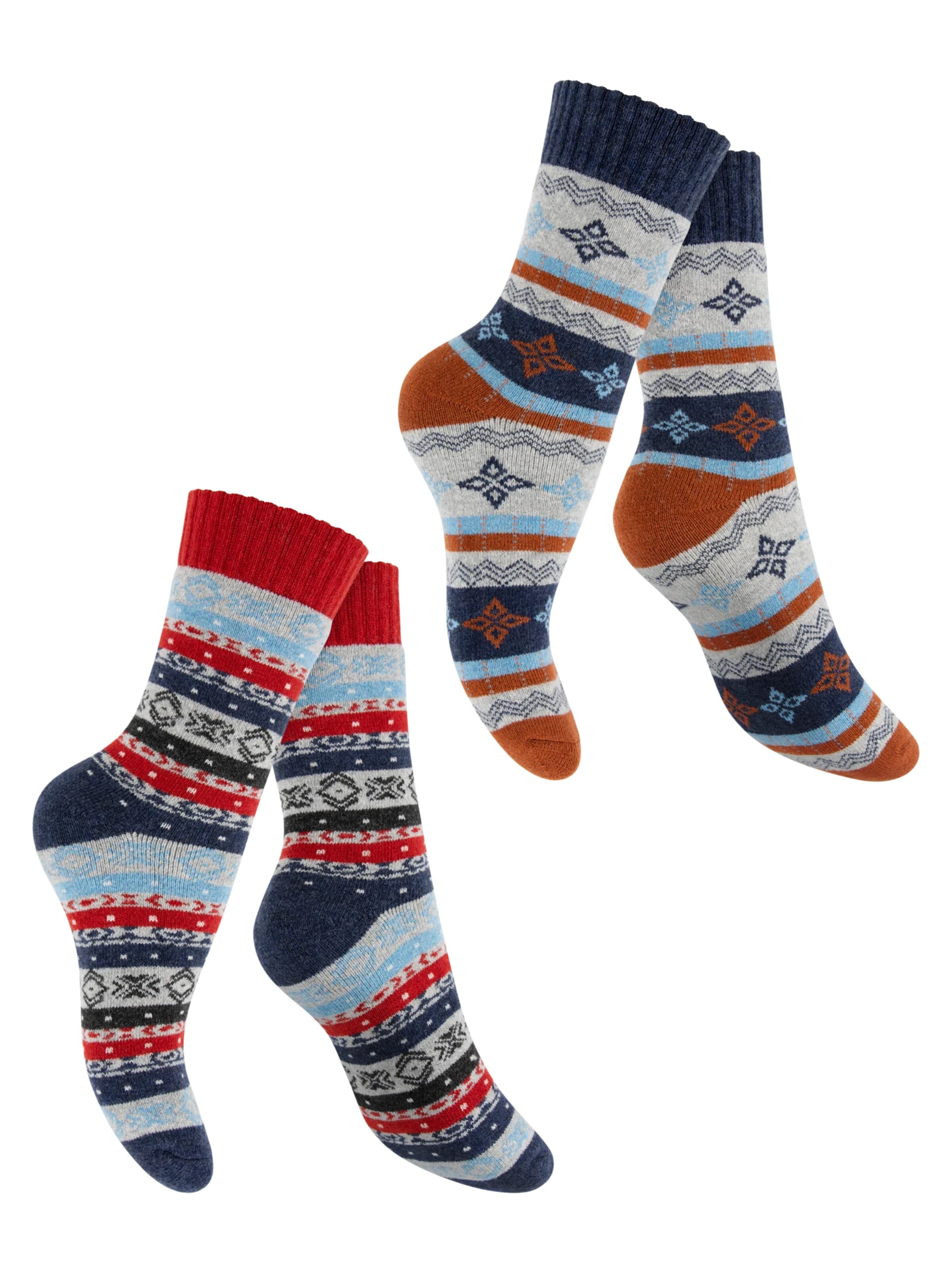 footstar Socken 'Hygge'‌‌‌‌ in Blau: Vorderseite