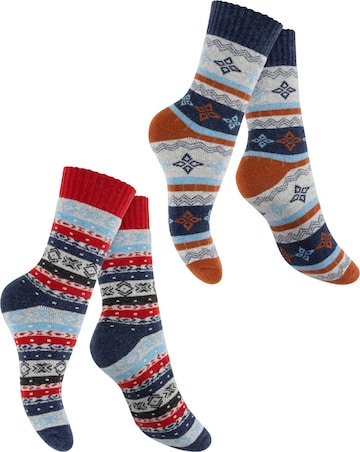 footstar Socken 'Hygge' in Blau: Vorderseite