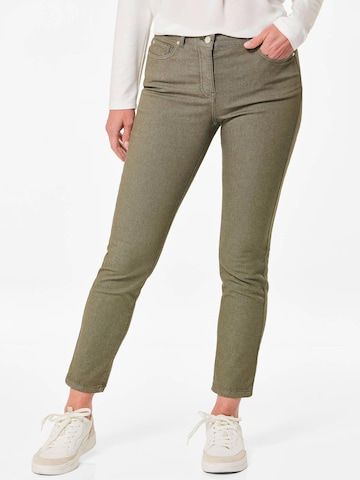 Goldner Slim fit Jeans 'BELLA' in Green: front