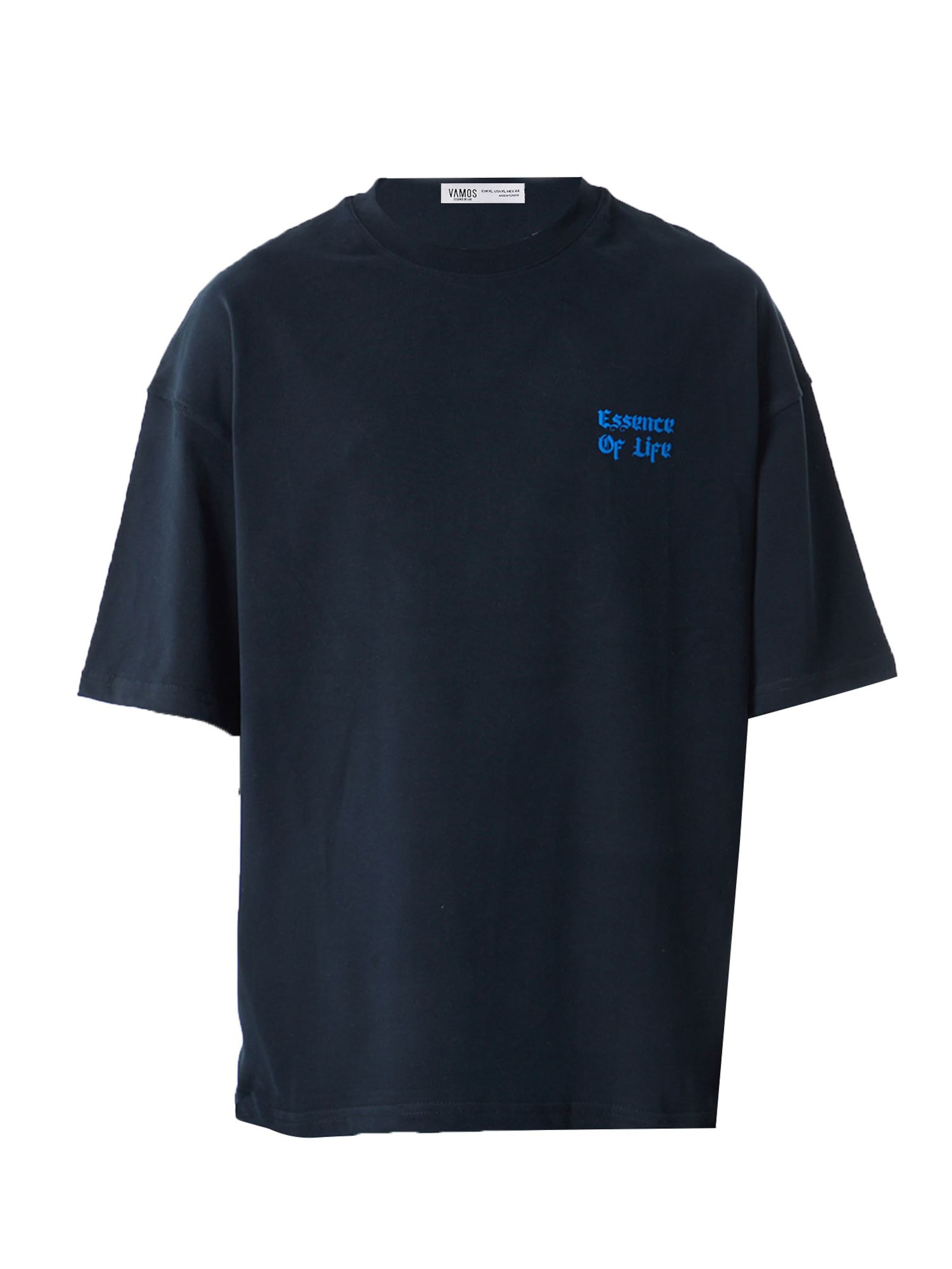 melns VAMOS CLO T-Krekls 'Mallow': no priekšpuses