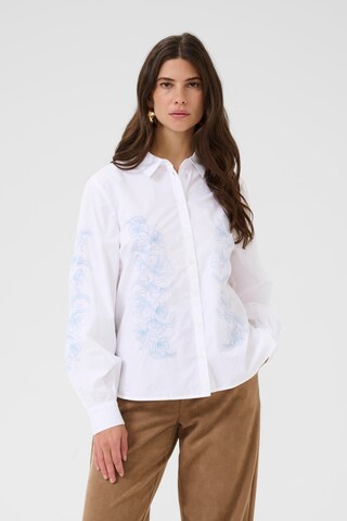 Cream Bluse i hvid: forside