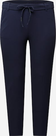 ONLY Carmakoma Slimfit Broek in Blauw: voorkant