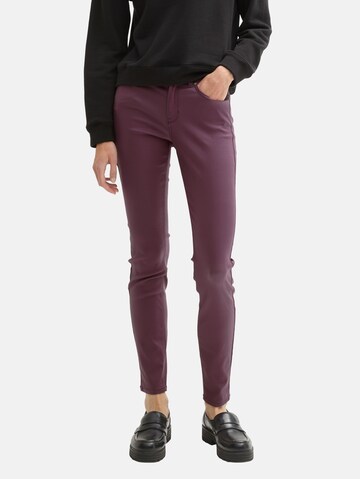TOM TAILOR DENIM Skinny Jeans 'Nela' in Red: front