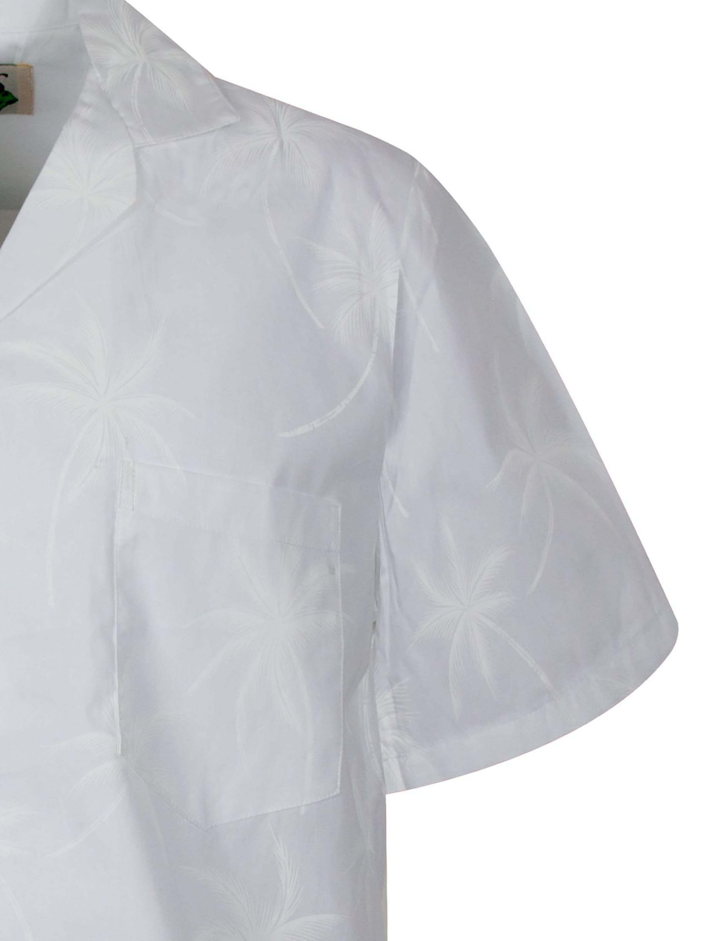 KY's Regular fit Overhemd 'Palmshadow' in Wit