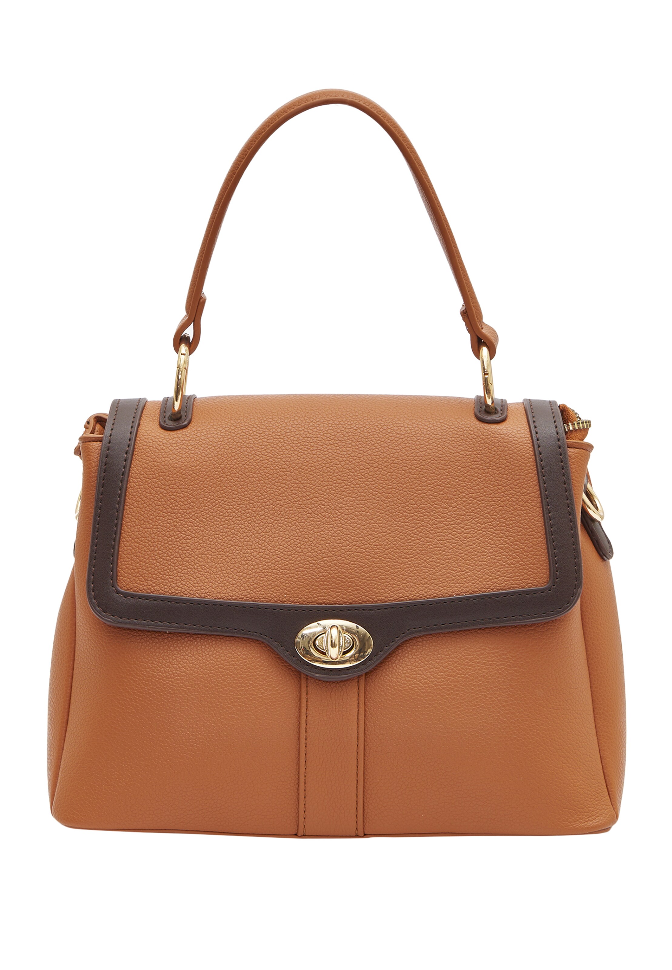 Usha Handtas in Bruin: voorkant