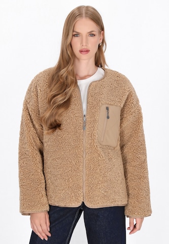 DreiMaster Maritim Between-season jacket in Beige: front