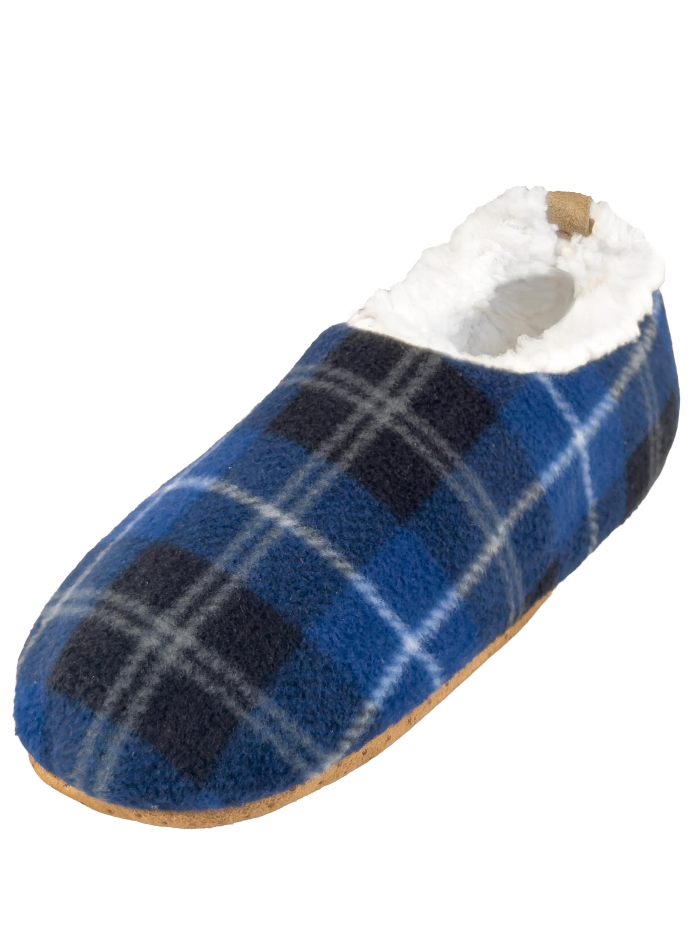 Pantoufle normani en bleu