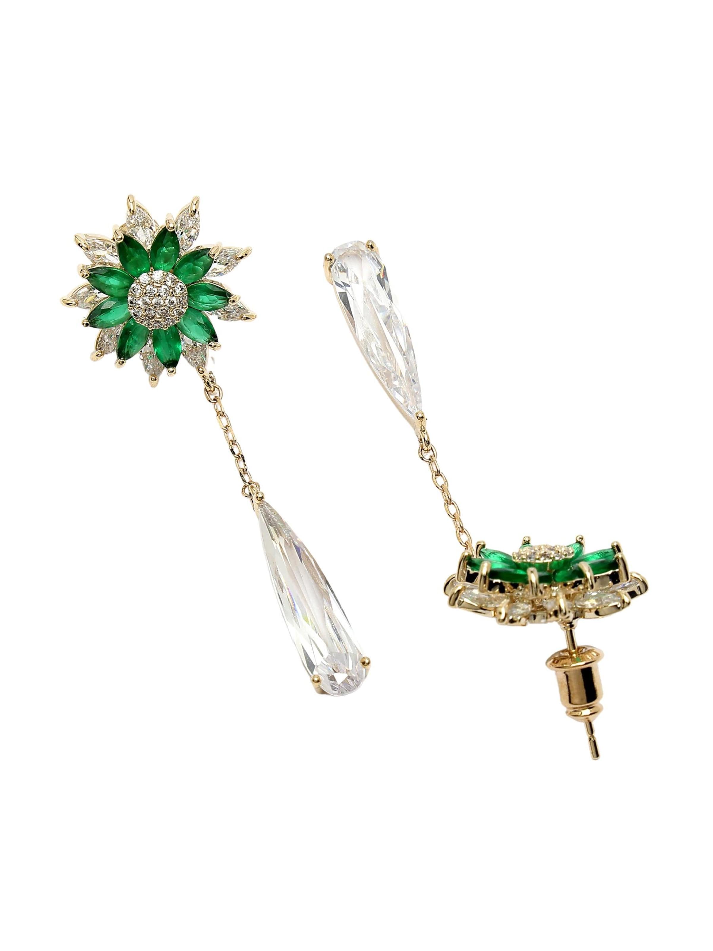 AVANT-GARDE PARIS Oorbellen 'Kristinasa' in Groen