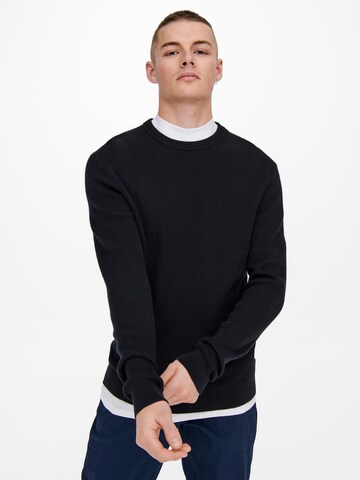 Only & Sons Sweater 'Phill' in Blue: front