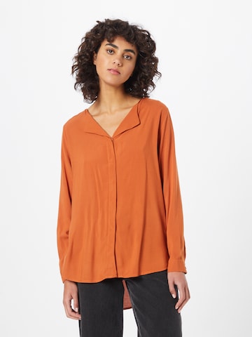 Sublevel Blouse in Bruin: voorkant