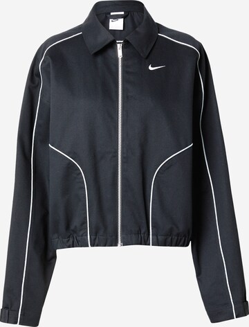 Geacă de primăvară-toamnă de la Nike Sportswear pe negru: față