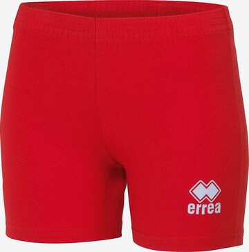 Errea Regular Workout Pants in Red: front