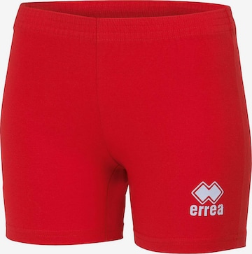 Errea Regular Workout Pants in Red: front