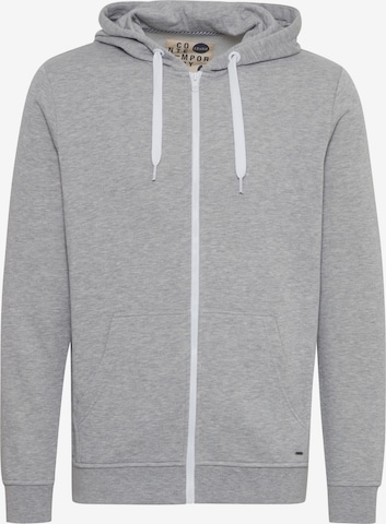 !Solid Zip-Up Hoodie 'Olli' in Grey: front