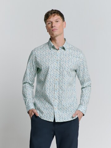 No Excess Regular fit Overhemd in Wit: voorkant