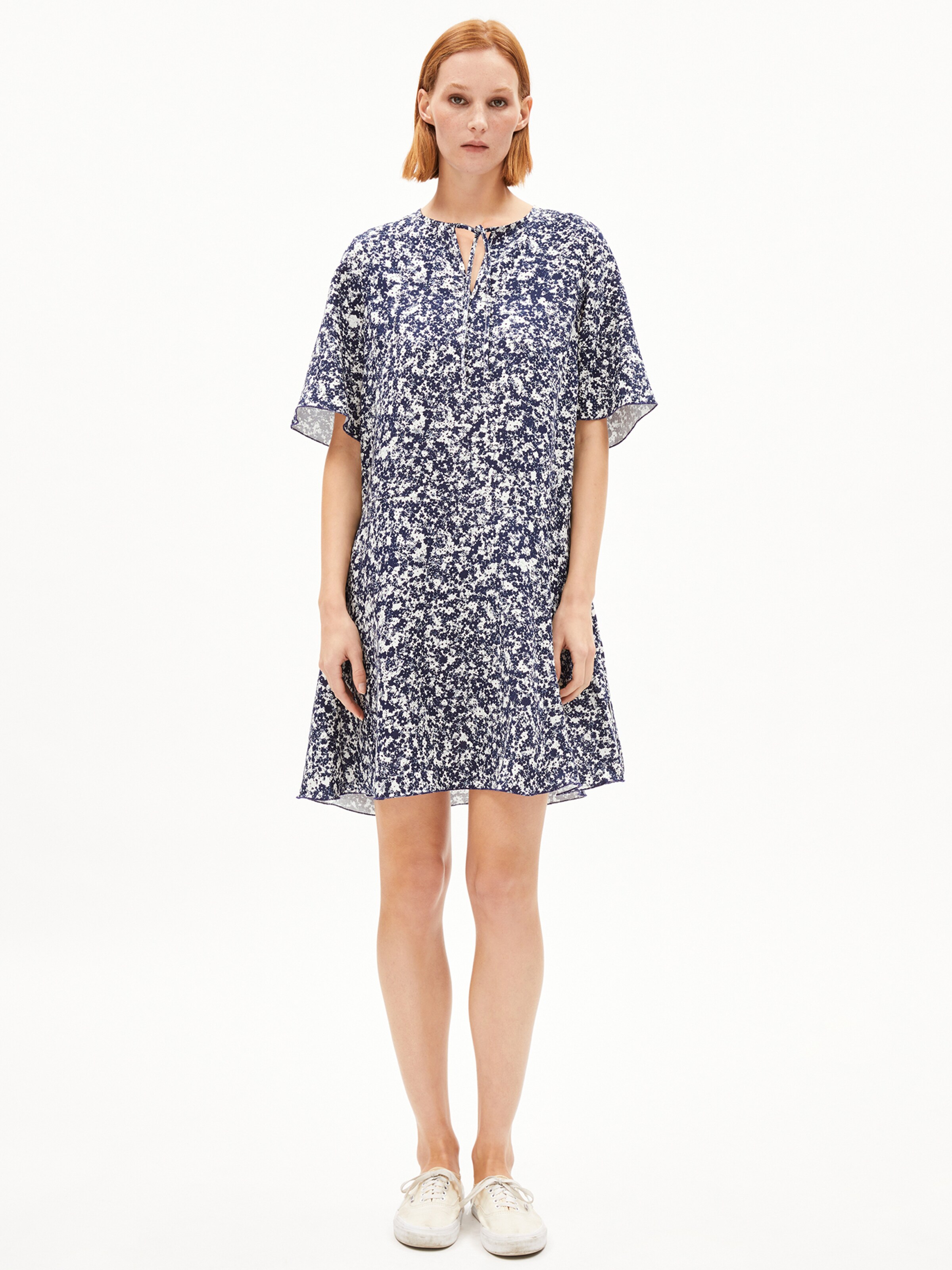 ARMEDANGELS Dress 'MAAERHA MOSAIC LINO' in Blue: front