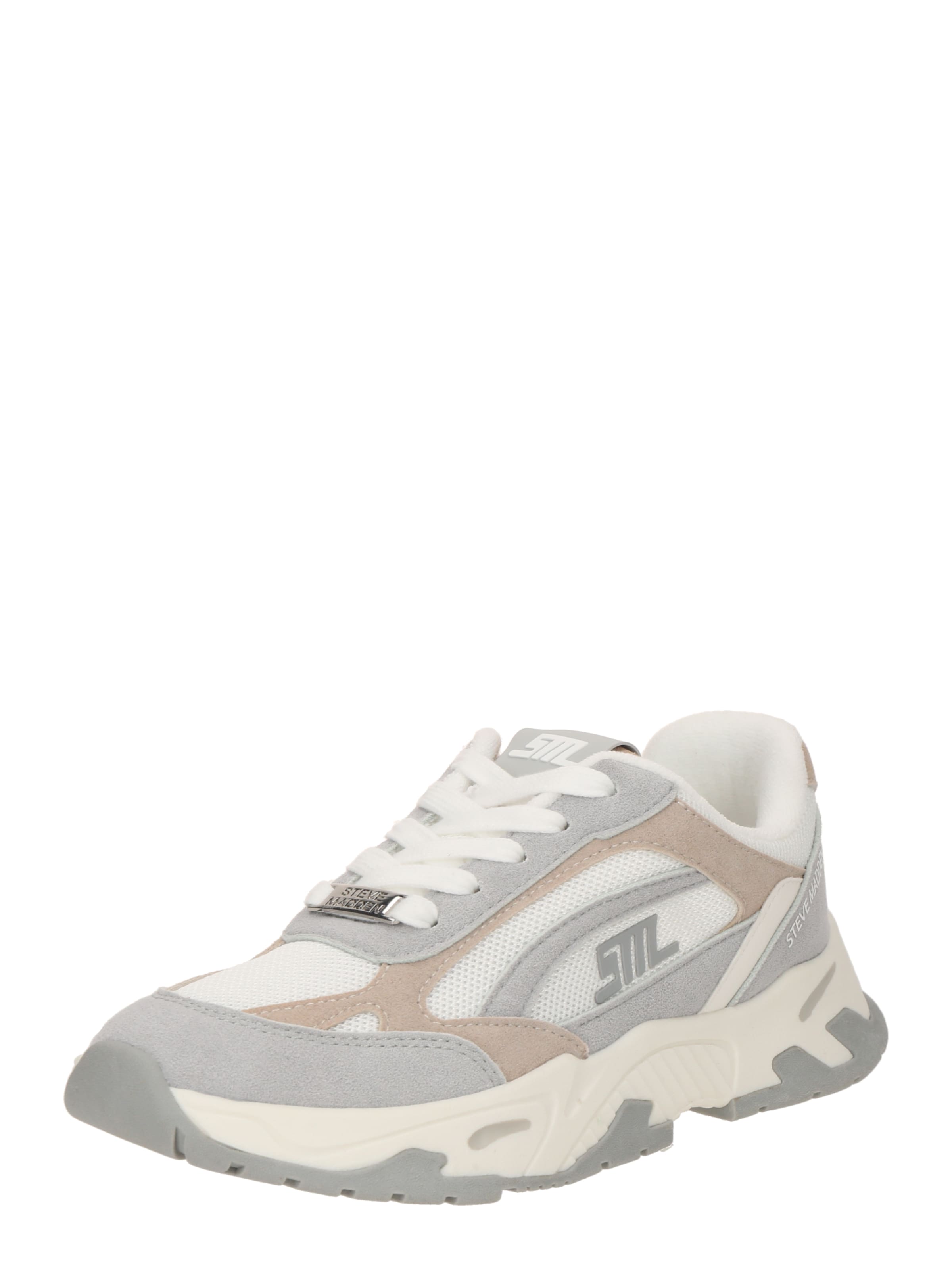 STEVE MADDEN Baskets basses 'Sneak Peak-E' en moka / gris / blanc, Vue avec produit