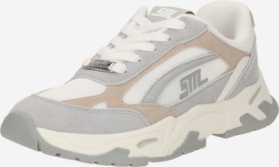 STEVE MADDEN Zemie brīvā laika apavi 'Sneak Peak-E', krāsa - moka / pelēks / balts, Preces skats