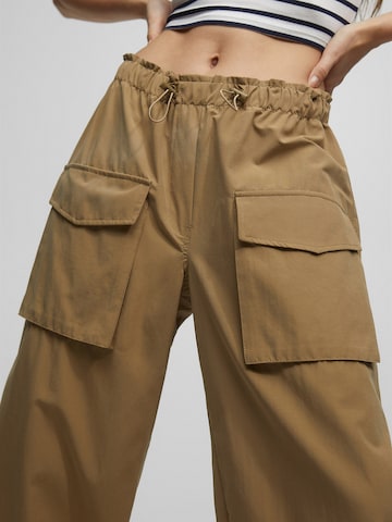 Pull&Bear Loose fit Cargo Pants in Brown