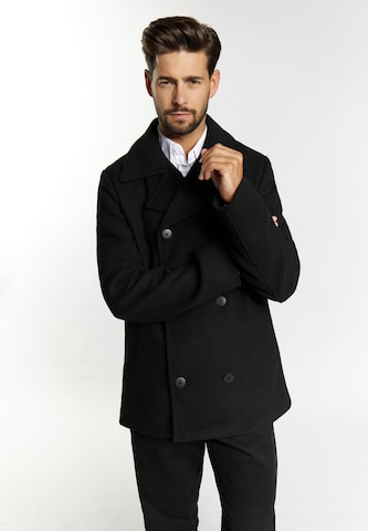 DreiMaster Klassik Between-seasons coat in Black: front