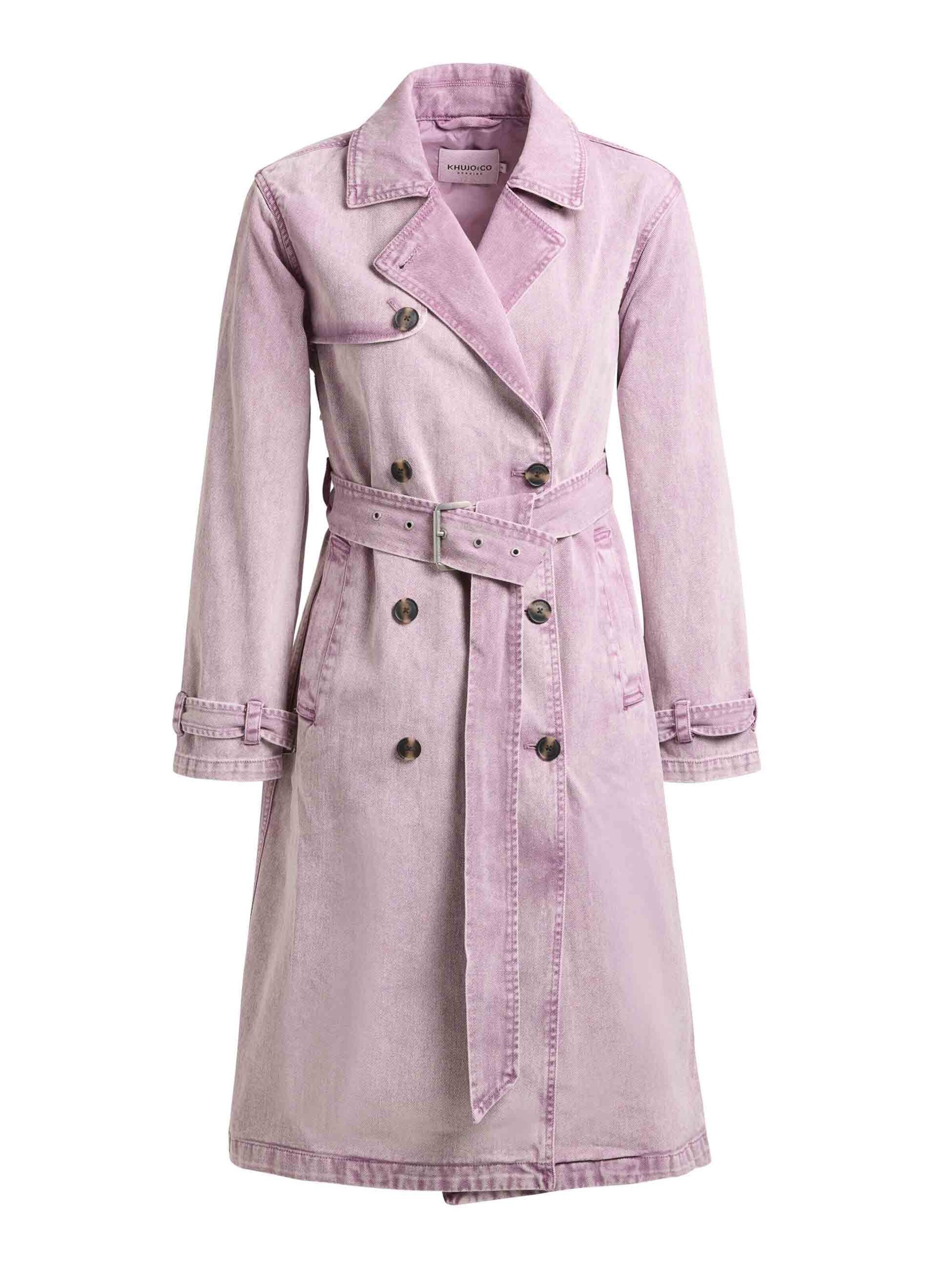 Manteau mi-saison 'HERA' khujo en violet : devant