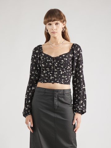 HOLLISTER Blouse in Black: front