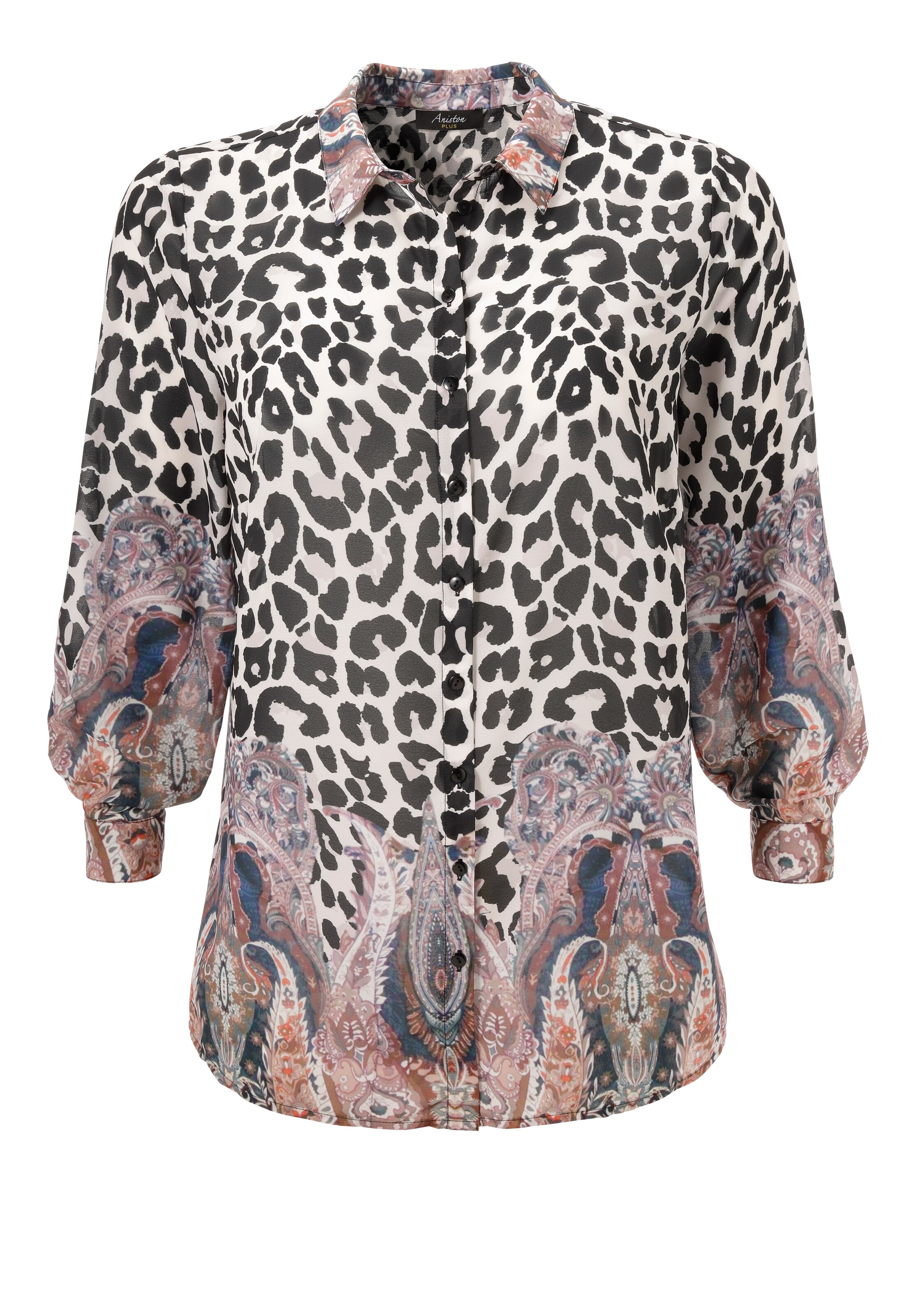 Aniston Bluse in Schwarz: Vorderseite