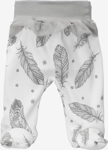 Makoma Regular Broek 'Federn' in Wit: voorkant