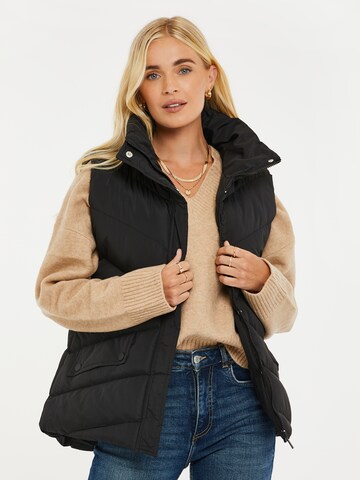 Threadbare Bodywarmer 'Hazzi' in Zwart: voorkant