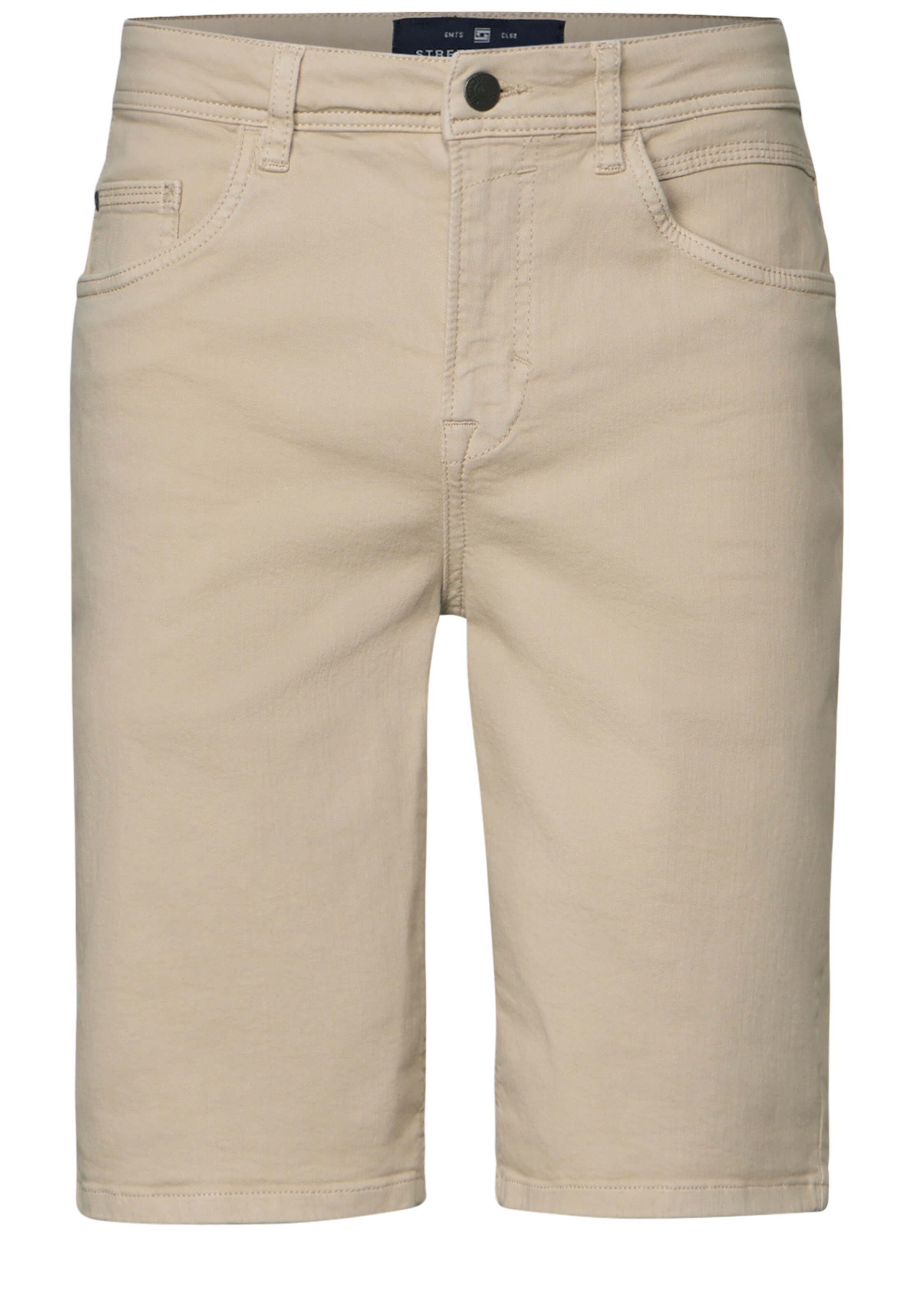 Street One MEN Regular Jeans in Beige: front