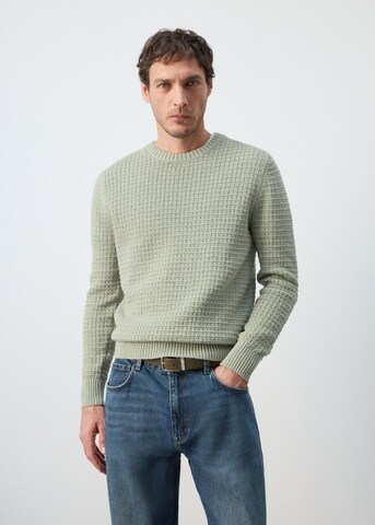 Pull-over 'Samos' MANGO MAN en vert : devant